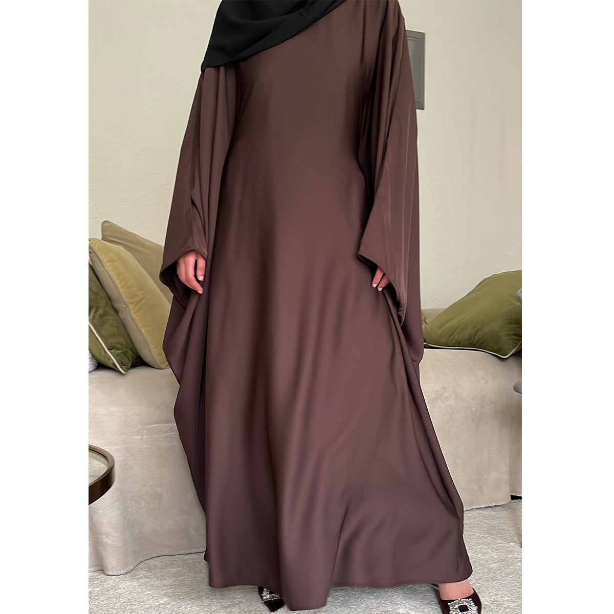 Aaliyah Butterfly Batwing Sleeve Abaya