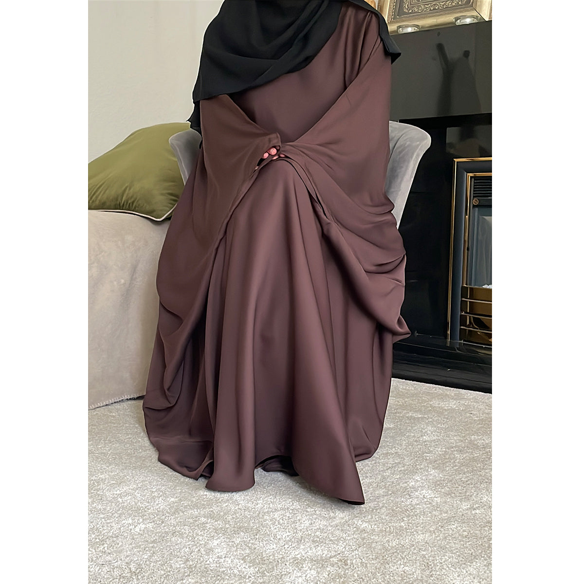 Aaliyah Butterfly Batwing Sleeve Abaya
