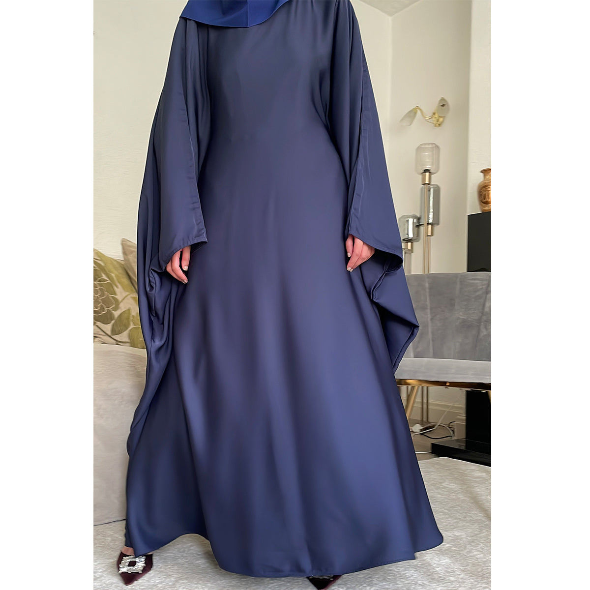 Aaliyah Butterfly Batwing Sleeve Abaya