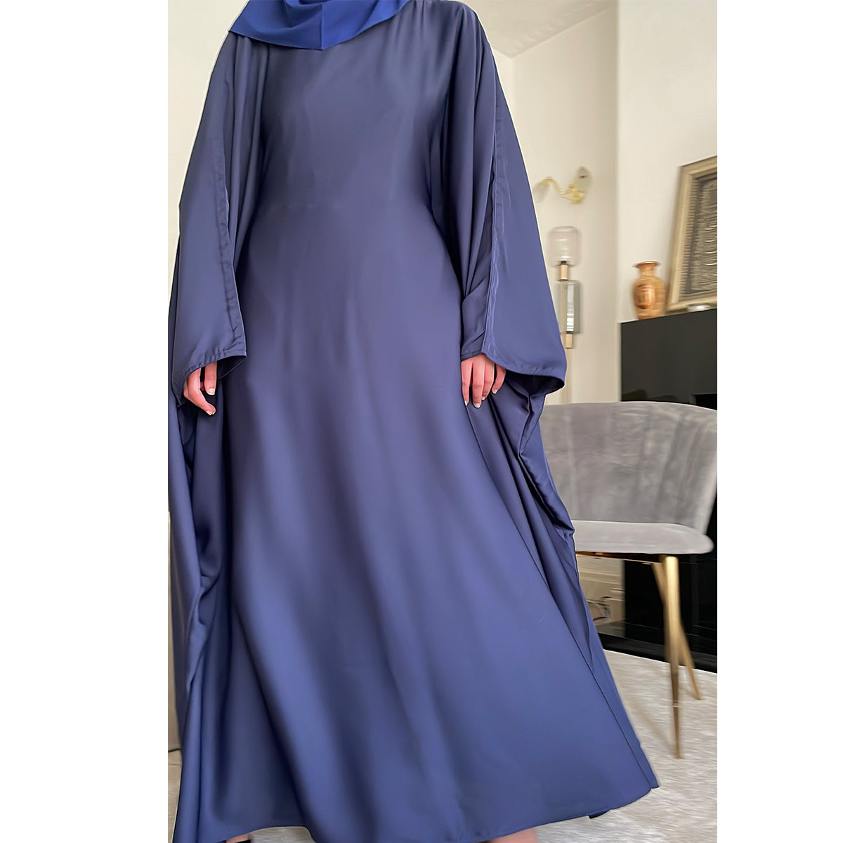 Aaliyah Butterfly Batwing Sleeve Abaya