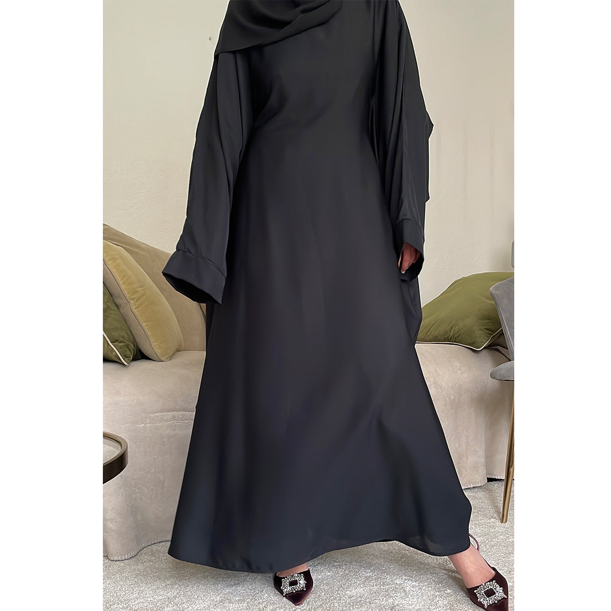 Aaminah ZIp Pocket Butterfly Abaya