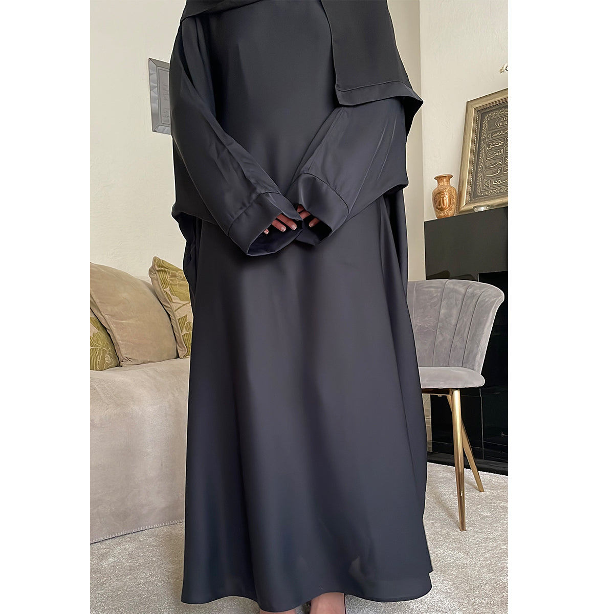 Aaminah ZIp Pocket Butterfly Abaya