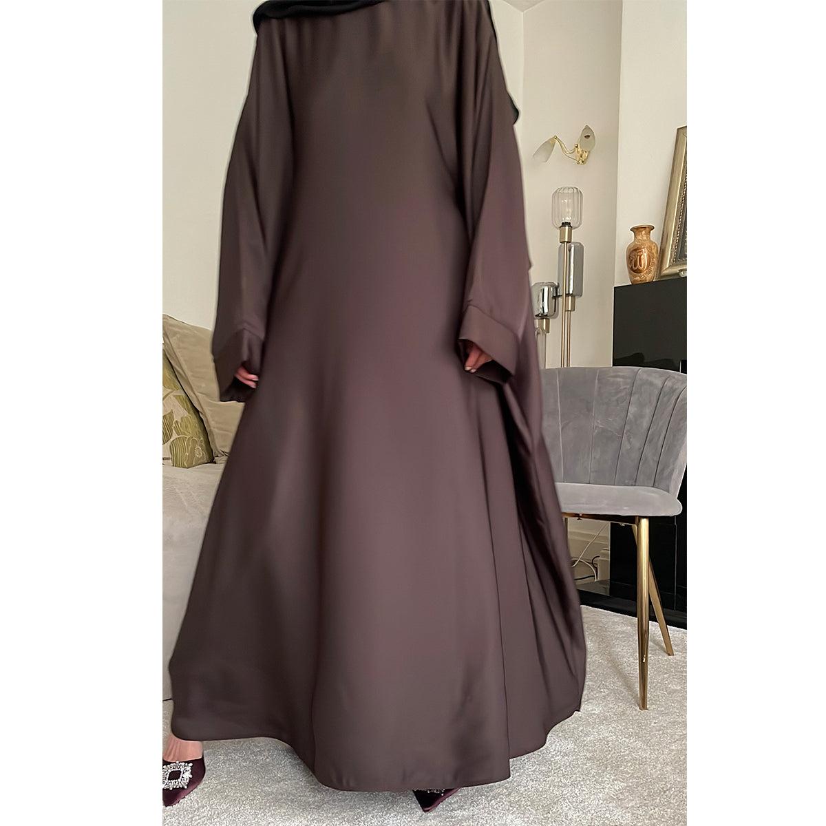 Aaminah ZIp Pocket Butterfly Abaya