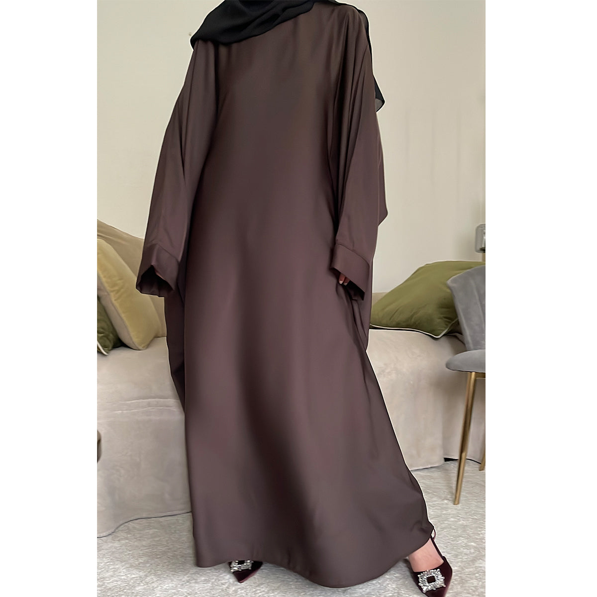 Aaminah ZIp Pocket Butterfly Abaya