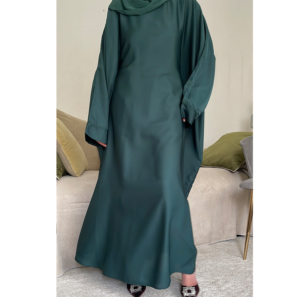 Aaminah ZIp Pocket Butterfly Abaya