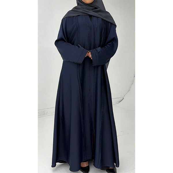 Halima Embellished Open Abaya